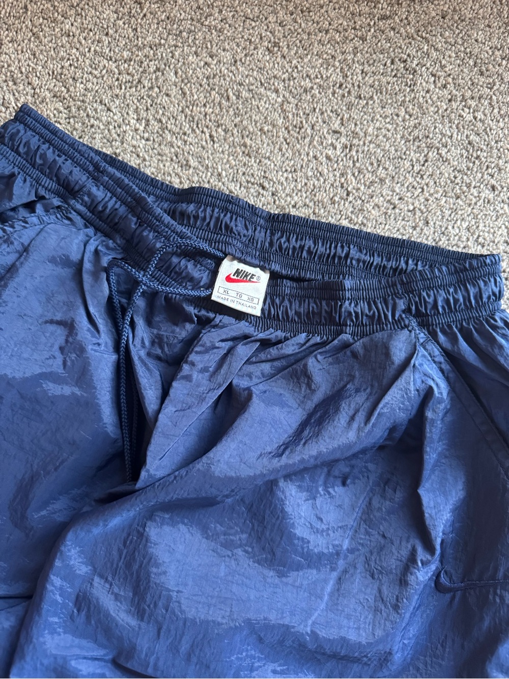 Nike Navy Blue Windbreaker Pants
